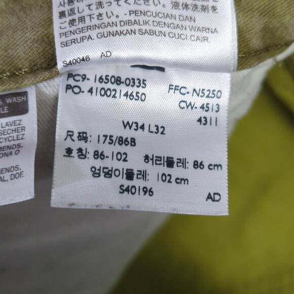 Levi's Jeans Men's 34x32 Fits 36x31 Green 508 Regular Taper Denim - Picture 10 of 11